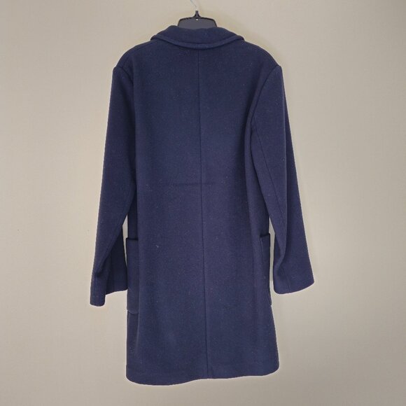 Aritzia Wilfred Jared Wool Coat - 2018 - Royal Navy - Sz XXS - Picture 2 of 16